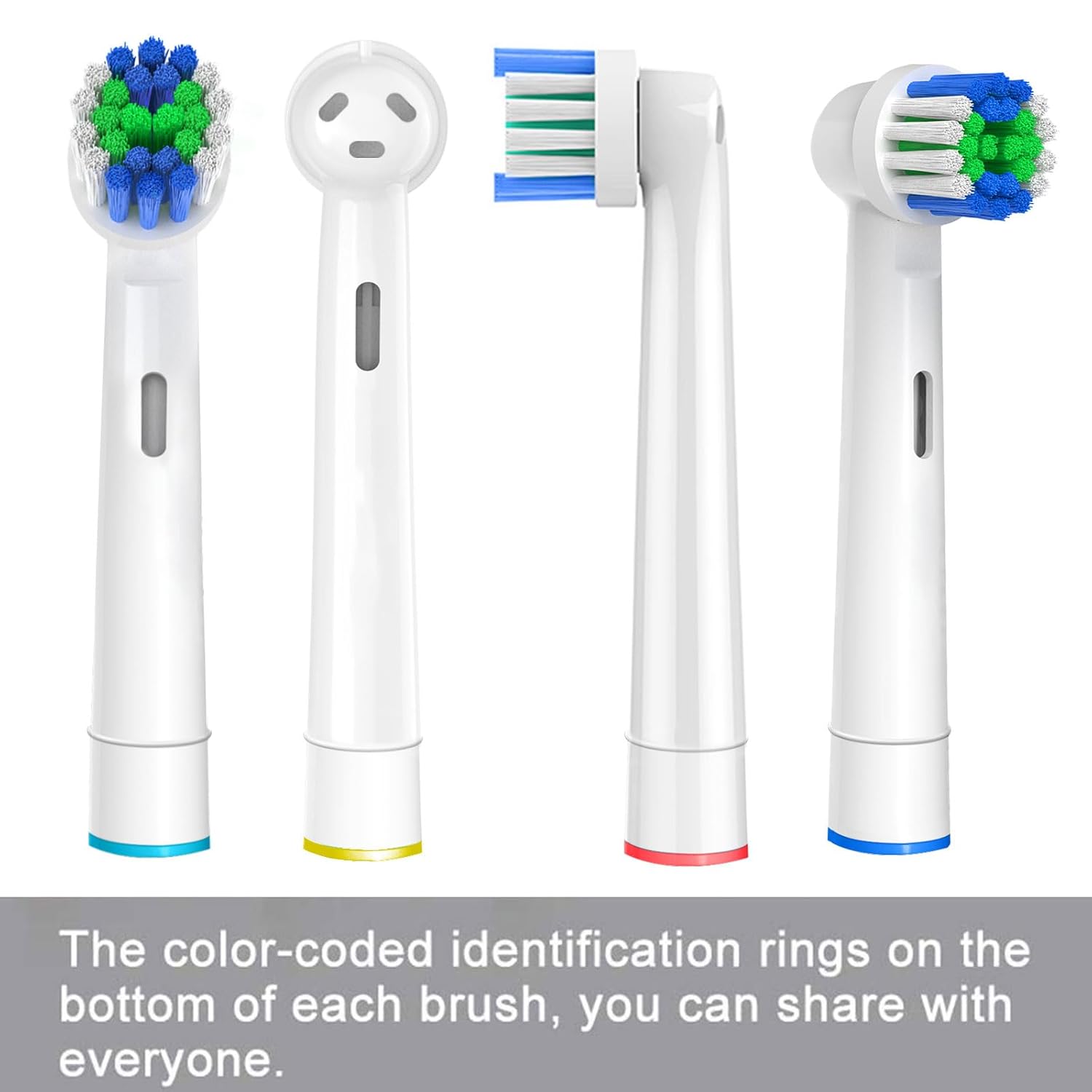 Cabezales de repuesto compatibles con Oral-B Braun, 16 cabezales de cepillo de dientes eléctricos profesionales para Oral B, cabezales de repuesto
