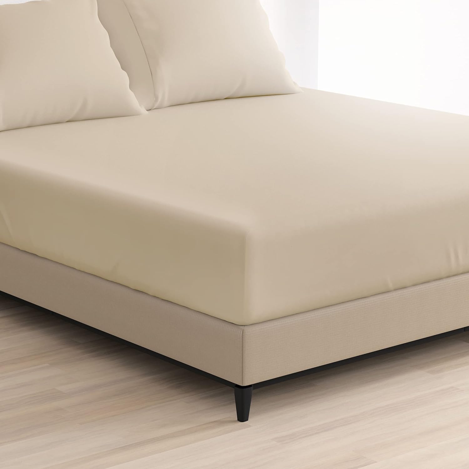 Cosy House Collection Sábana bajera ajustable de la serie 1500  Sábana bajera de bolsillo profundo  Ultra suave, fresca y transpirable, resistente a