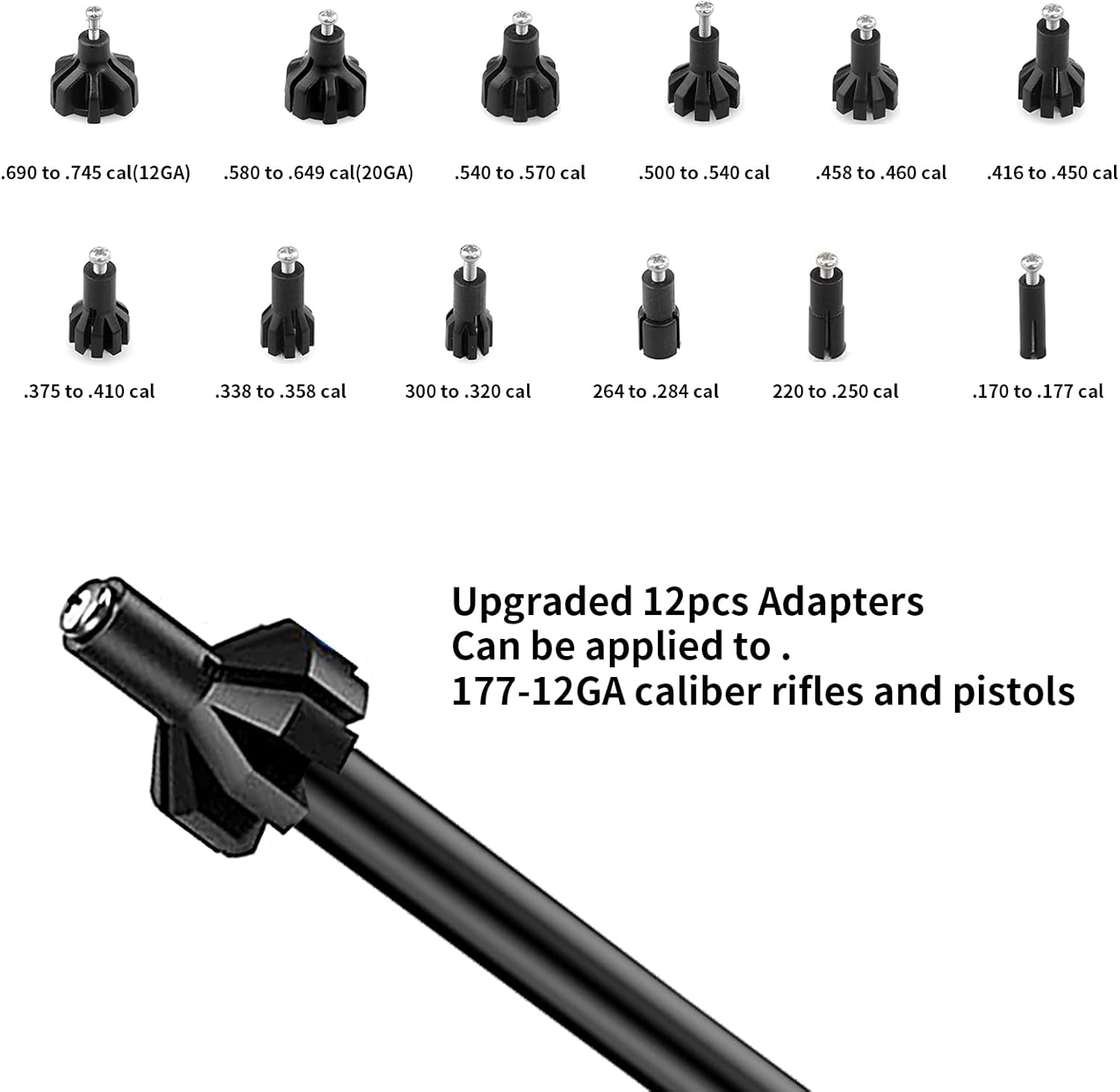 Kit de visión de perforación verderojo láser Boresighter con interruptor de botón para.17 a 12GA Calibre Rifles Pistola, mira láser roja