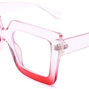 Gafas de luz azul de gran tamaño para mujer, gafas de marco cuadrado grande, gafas transparentes de computadora sin receta.. Gafas de luz azul de gran tamaño para mujer, gafas de marco cuadrado grande, gafas transparentes de computadora sin receta..