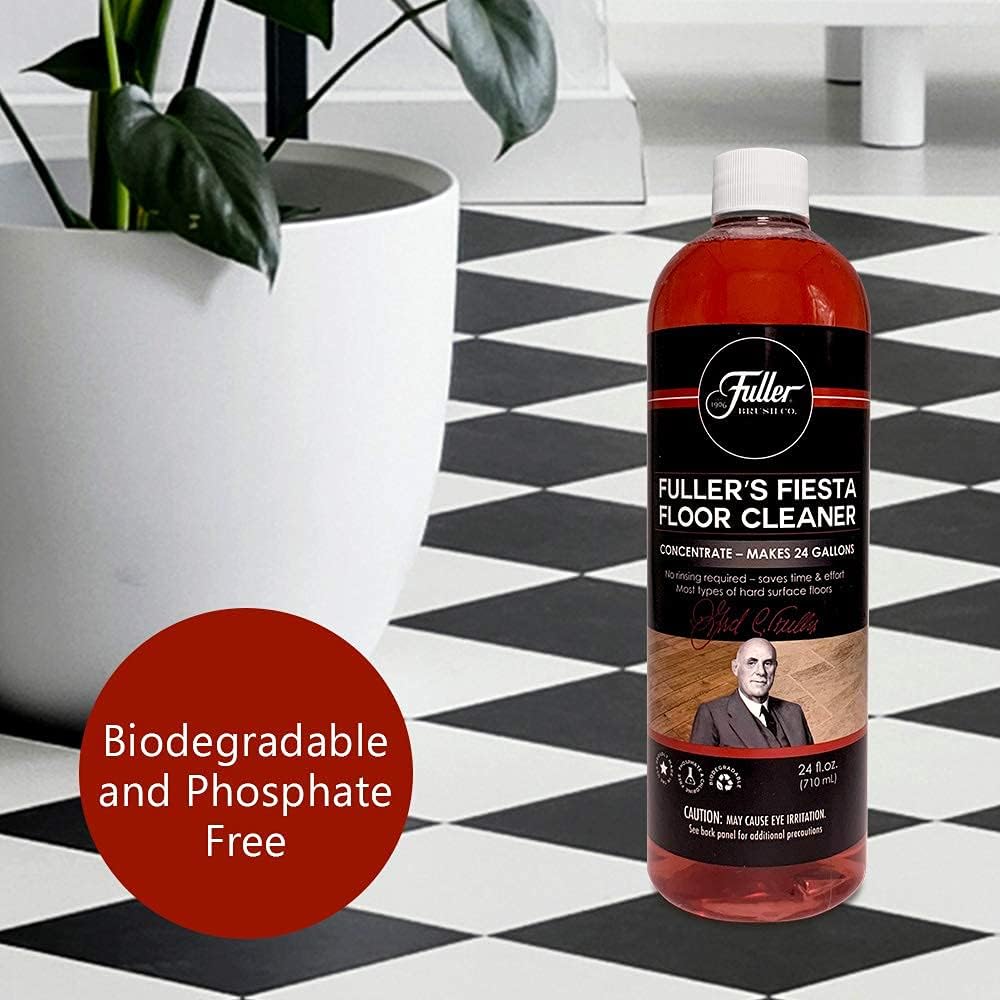 Fuller Brush Fiesta, limpiador líquido concentrado  Eco multisuperficie y limpieza industrial para pisos de madera dura, laminado, linóleo, azulejos