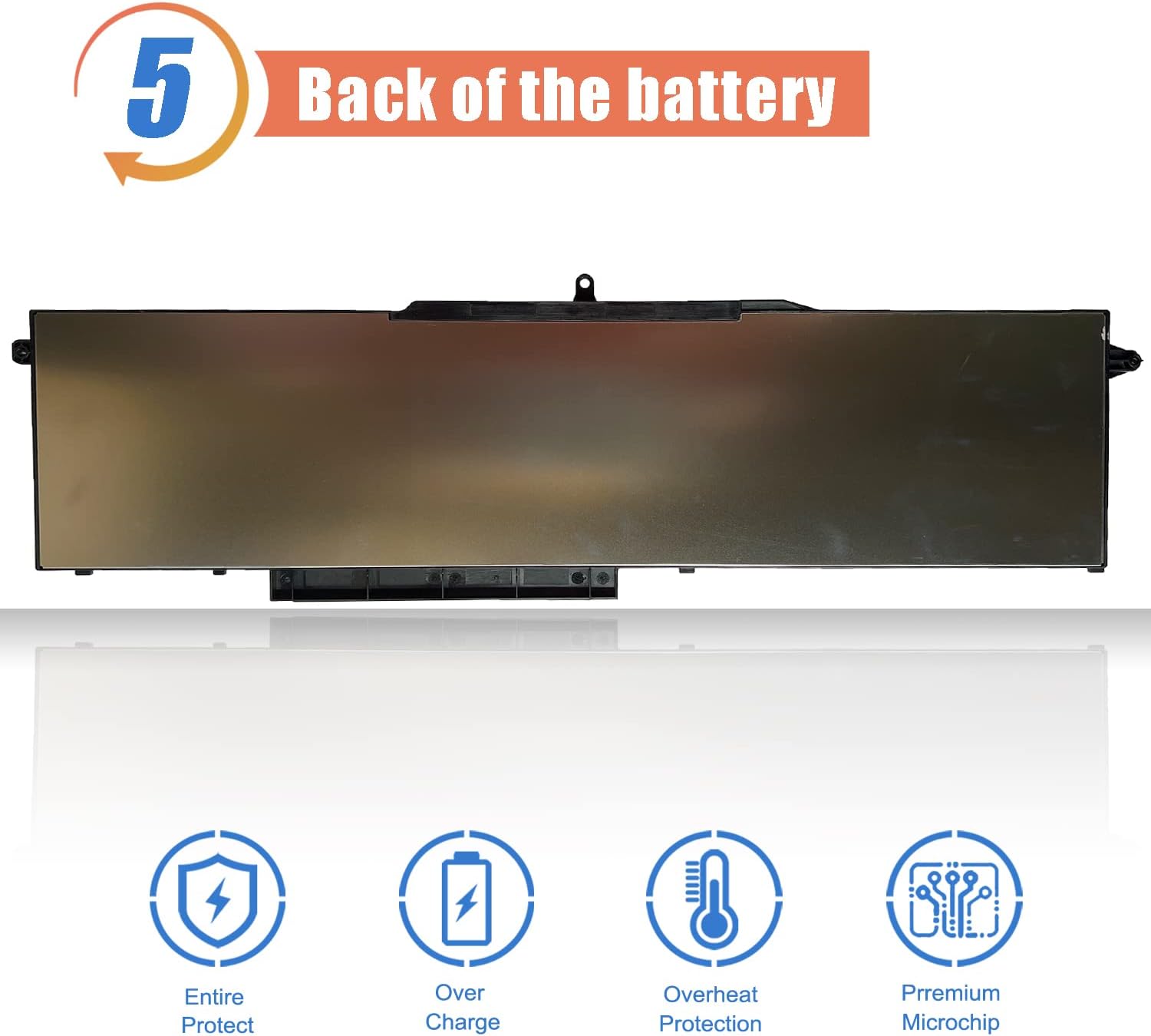 ASODI 1FXDH – Batería de repuesto para laptop Dell Latitude 5501 5511 E5501 E5511 Precision 3541 3551 Series Notebook 01WJT0 1WJT0 11.4V 97Wh 8071mAh