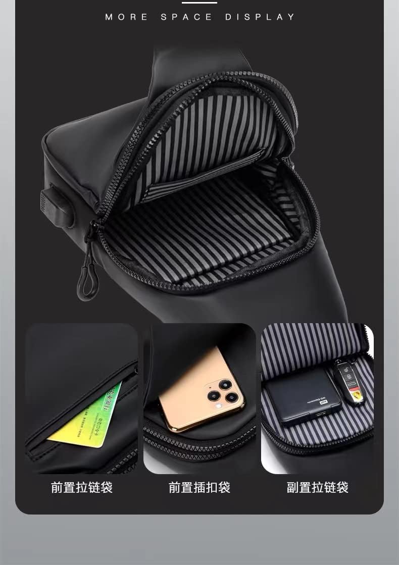 Mochila deportiva de moda Bolso de hombre Simple y generoso Resistente al agua