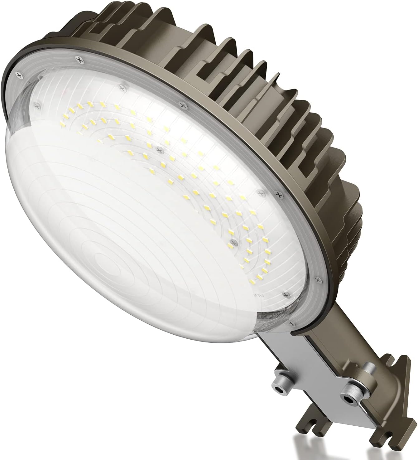 KUKUPPO Luz LED de granero con certificación ETL, 120 W, luz de atardecer a amanecer, 5000 K, luz diurna, 14400 lm, IP65, impermeable, luces de