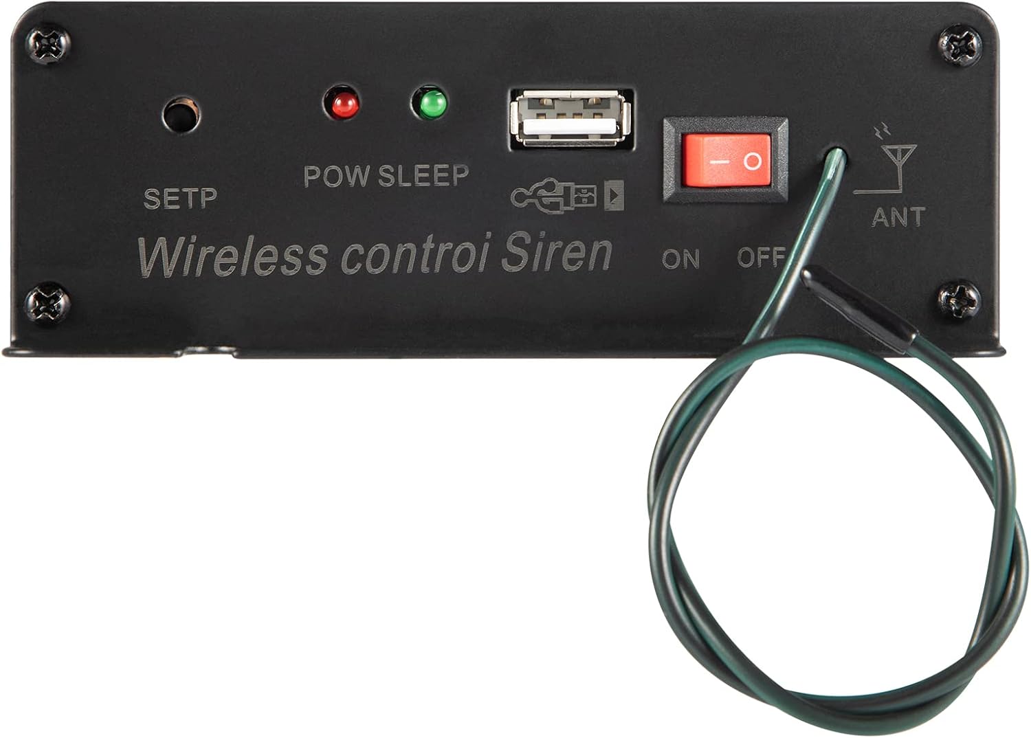 VEVOR Sistema PA de sirena de policía, amplificador DC12V 200W sirena de policía con altavoz compacto, bocina de sirena de policía de 18 tonos,