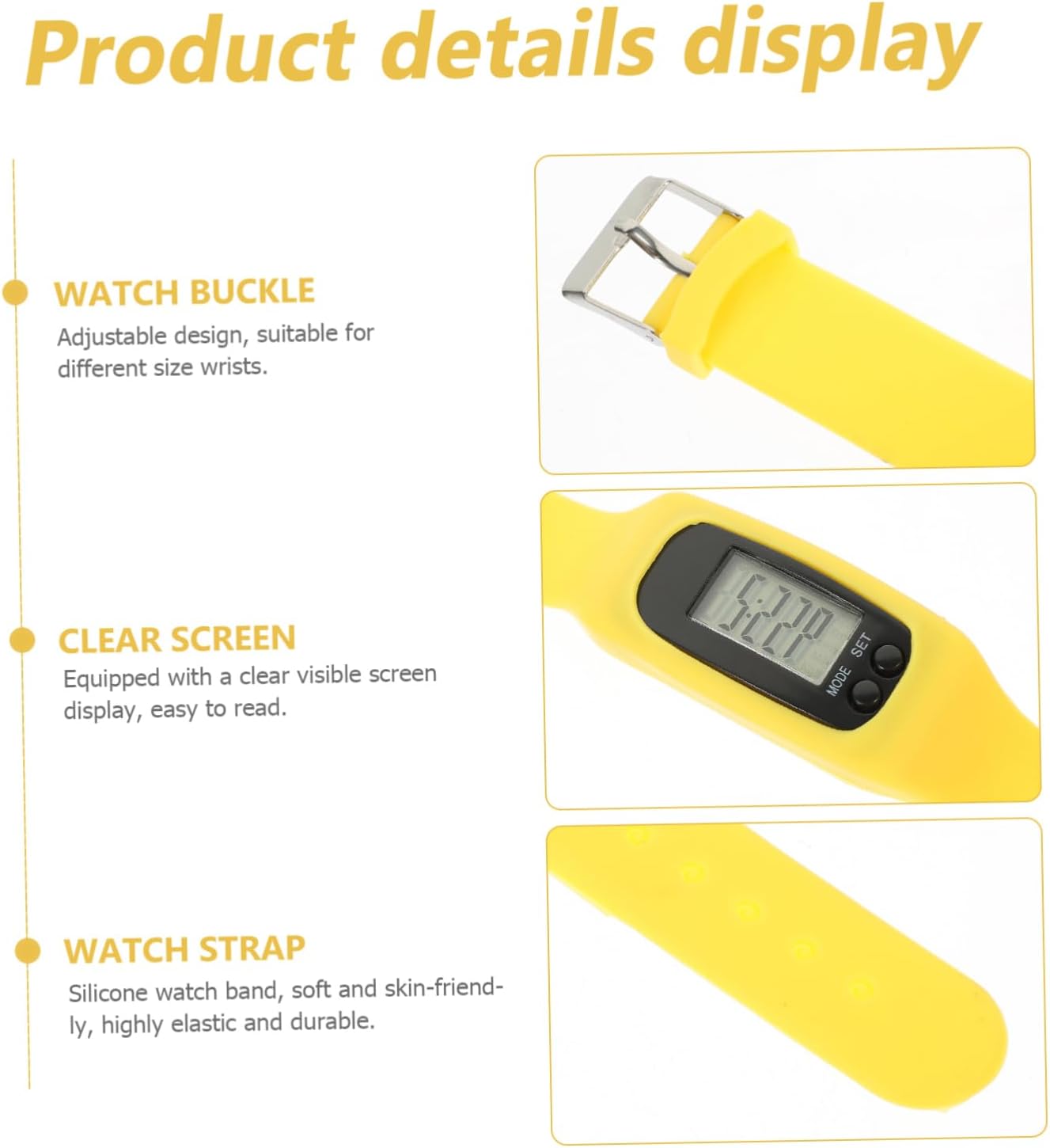 Rastreador de pulsera para niños, relojes inteligentes para niños, pulsera de silicona, reloj de contador de pasos, relojes para mujer, contador de