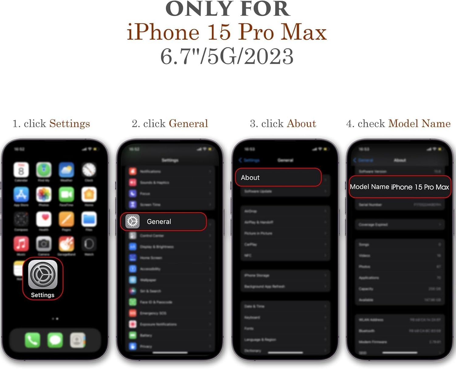 LOHASIC Funda transparente para iPhone 15 Pro Max, imán más fuerte compatible con Mag-Safe, anillo giratorio de soporte, parte trasera de