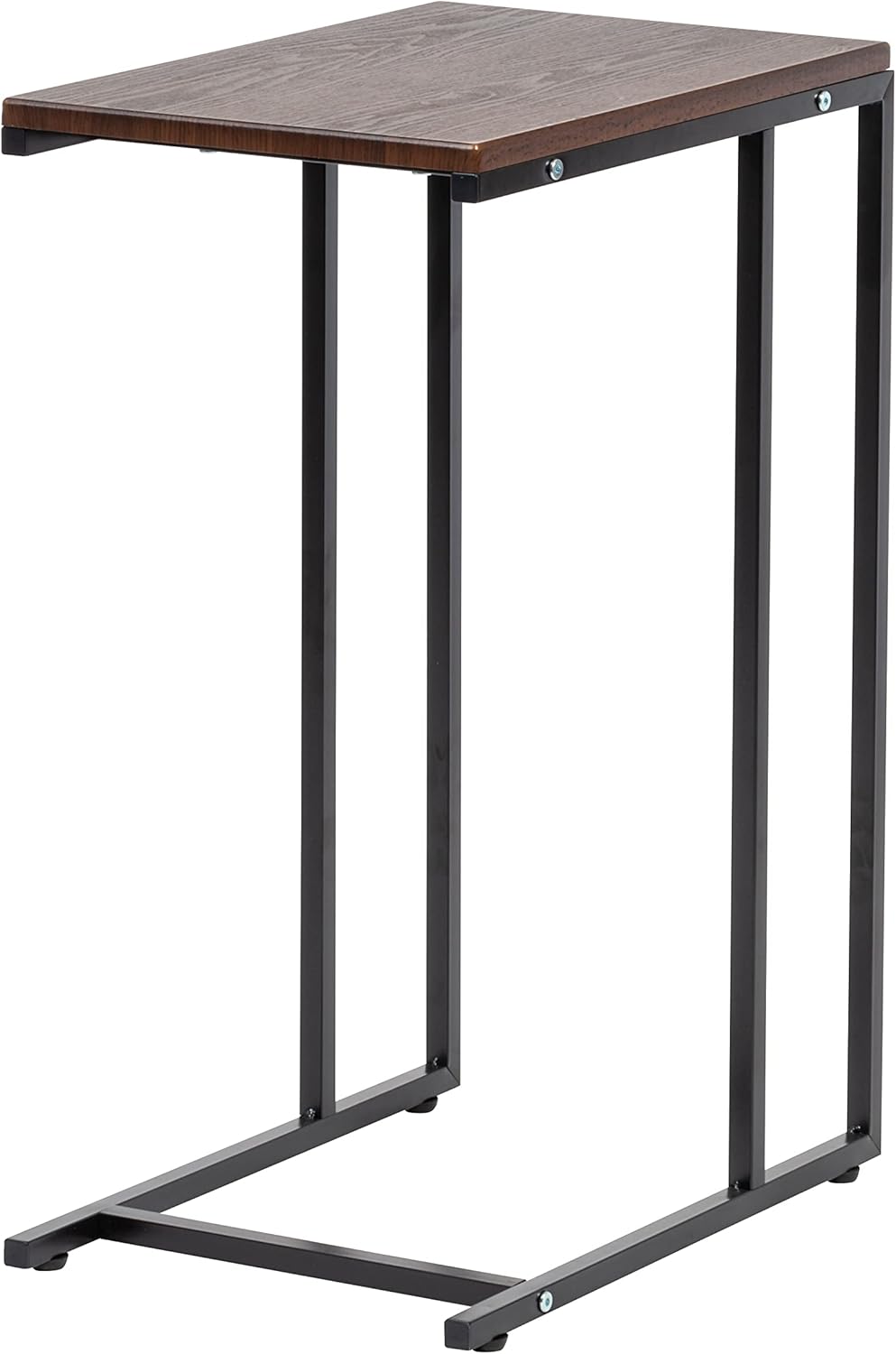 IRIS Mesa auxiliar con marco de madera y metal de Estados Unidos, mesa auxiliar para sofá, refrigerio de café, mesita de noche para dormitorio,