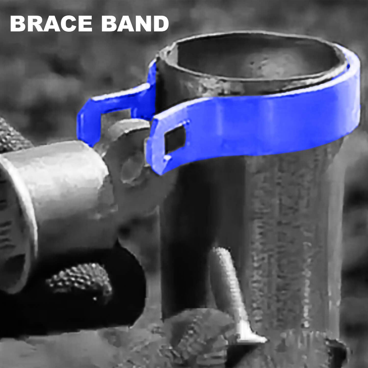 Jake Sales Banda de soporte de 2-78 pulgadas para valla de eslabones de cadena, uso para postes de 2-78 pulgadas de diámetro exterior, banda de