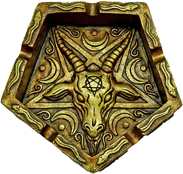Cenicero pentagonal Baphomet – 5″