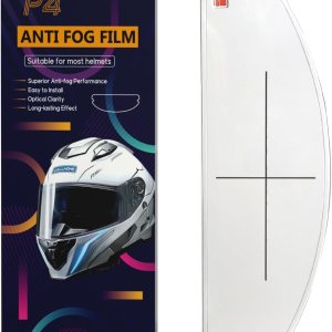 Uallhome Protector universal para casco de motocicleta, lente resistente a la niebla, inserto de visera transparente, película antivaho impermeable Uallhome Protector universal para casco de motocicleta, lente resistente a la niebla, inserto de visera transparente, película antivaho impermeable
