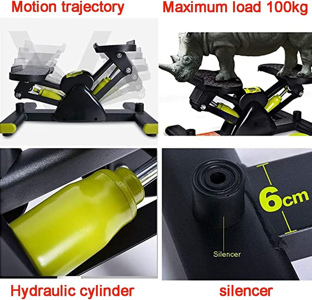 Steppers para ejercicio ejercicio máquina de pasos con monitor LCD Máquina paso a paso Fitness Aeróbico Stepper Pequeño y compacto Equipo de