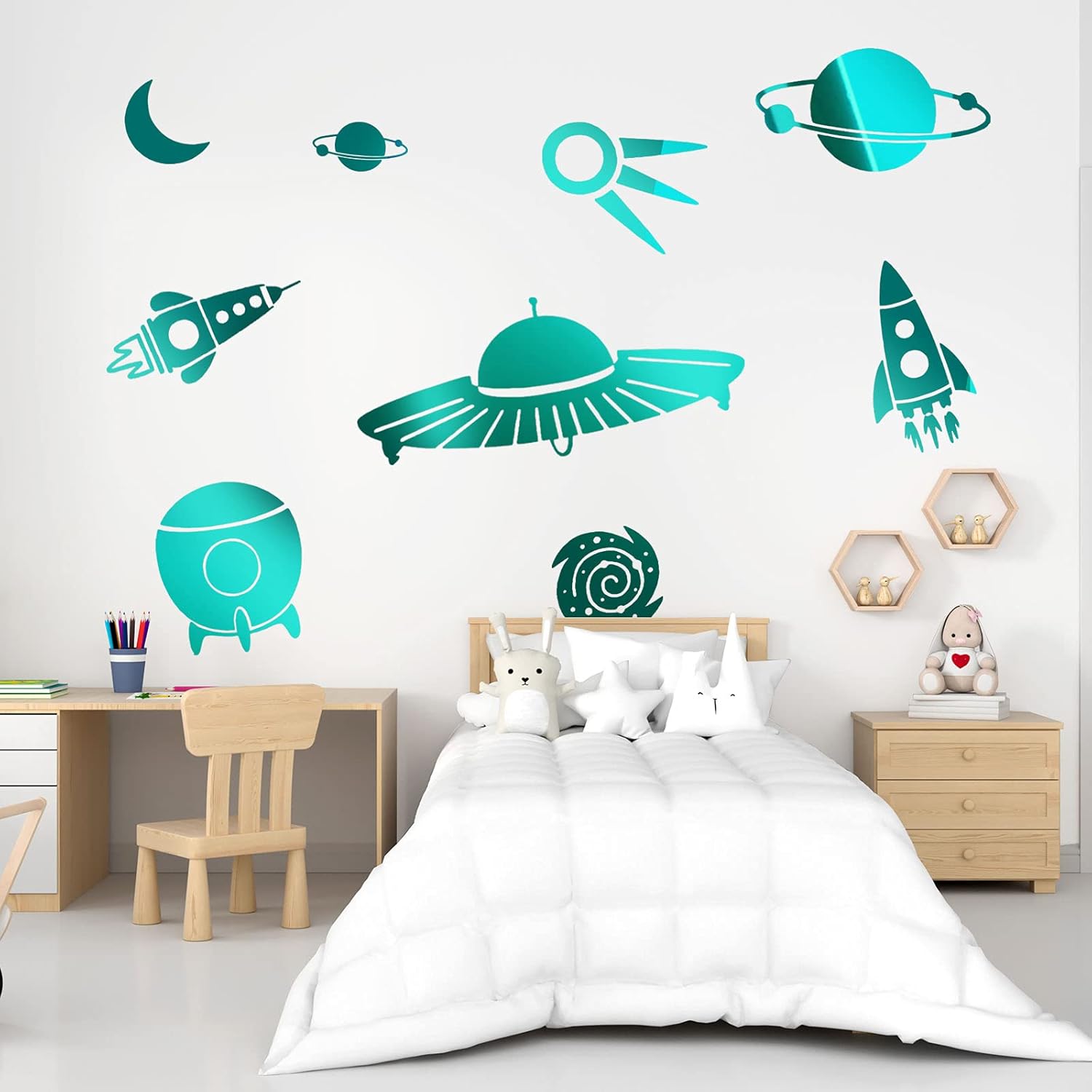 TECKWRAP Vinilo adhesivo cromado verde menta para manualidades, 12 pulgadas x 10 pies