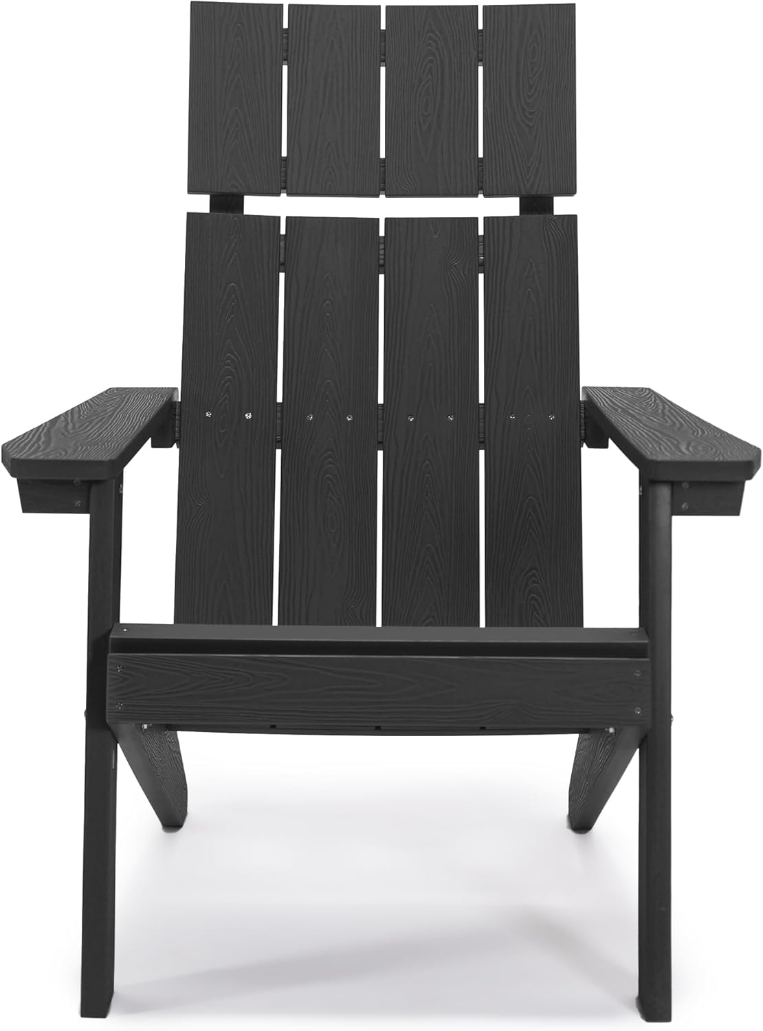 LUE BONA Juego de 2 sillas Adirondack modernas con reposacabezas, sillas Adirondack de plástico de respaldo alto, sillas para fogatas Adirondack