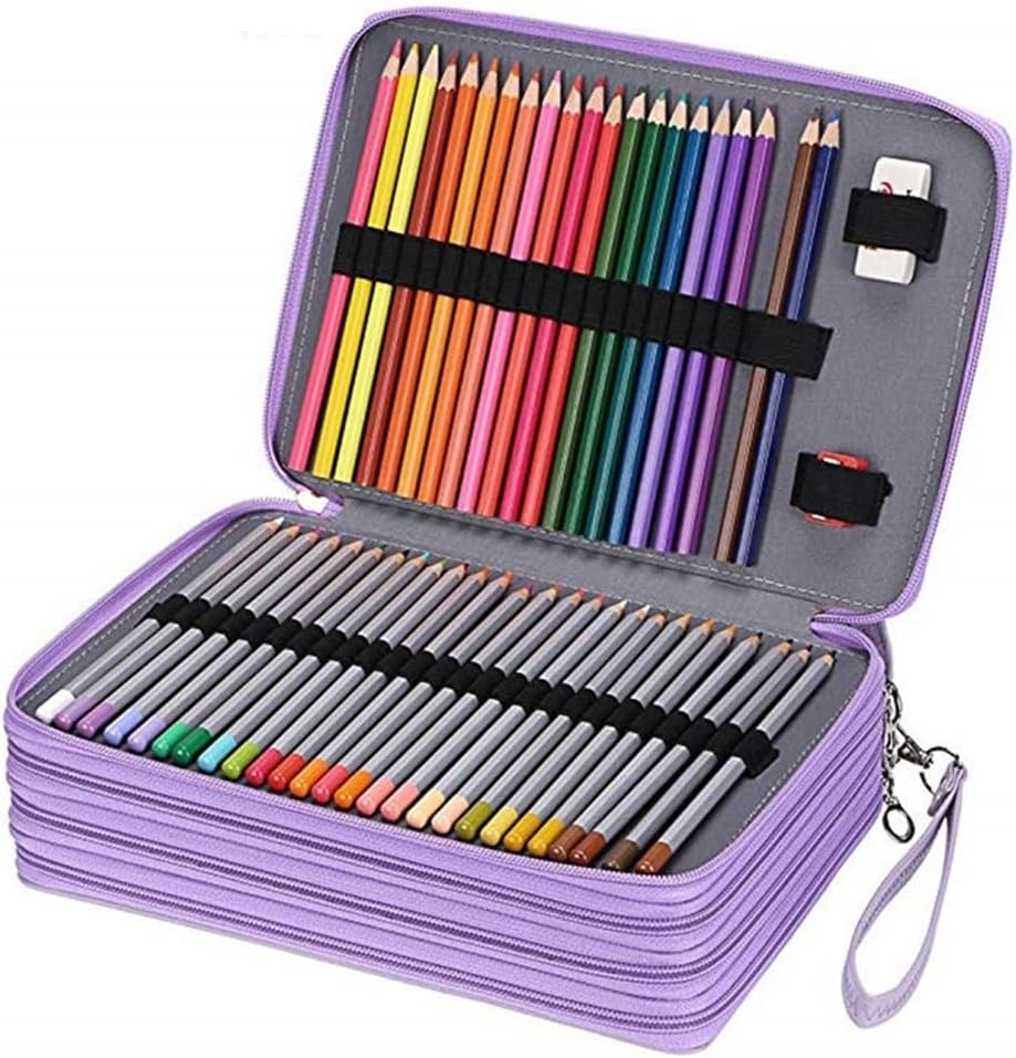 FORINC Estuche De Lápices De 78 Ranuras Para La Escuela, Caja De Bolígrafos Para Niña Y Niño, Bolsa De Cartucho Grande, Estuche De Papelería,