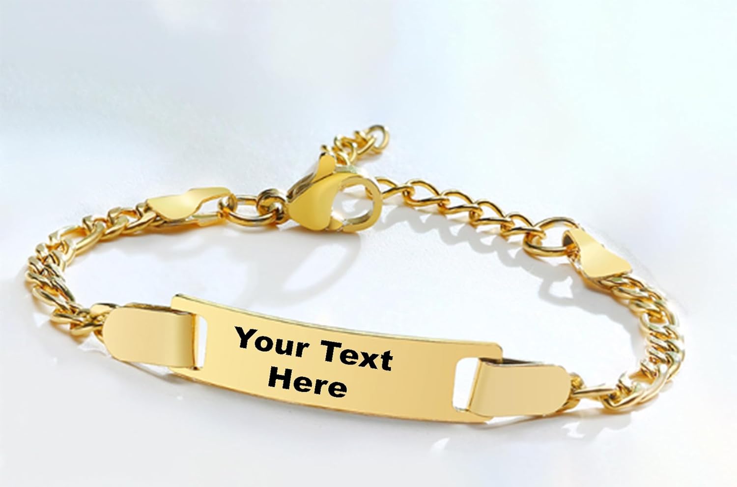 14ct Gold Filled Baby Bracelet Custom Engraved Charm Baby Bracelet-Engraved Name Bracelet- 14ct Gold Filled Baby Bracelet, Gold Plated Dainty baby