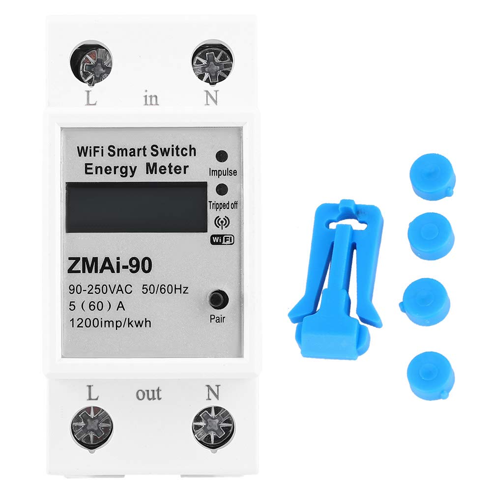Probadores de voltaje, Medidor de Energía ZMAi-90, Probador de circuito electrónico de alambre KWh Control remoto LCD Interruptor de medición