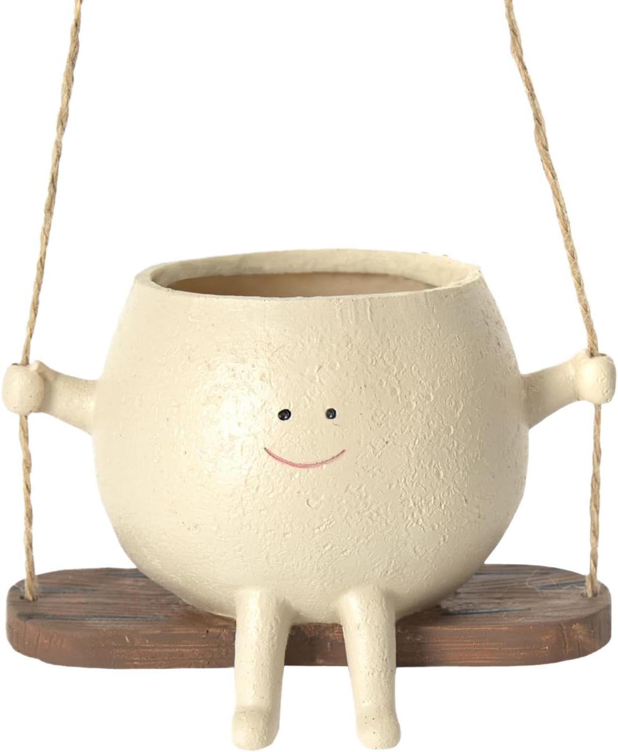 Macetas de cara oscilante, 12 macetas colgantes de pared, maceta de resina de cara sonriente, cesta creativa para plantas suculentas, para