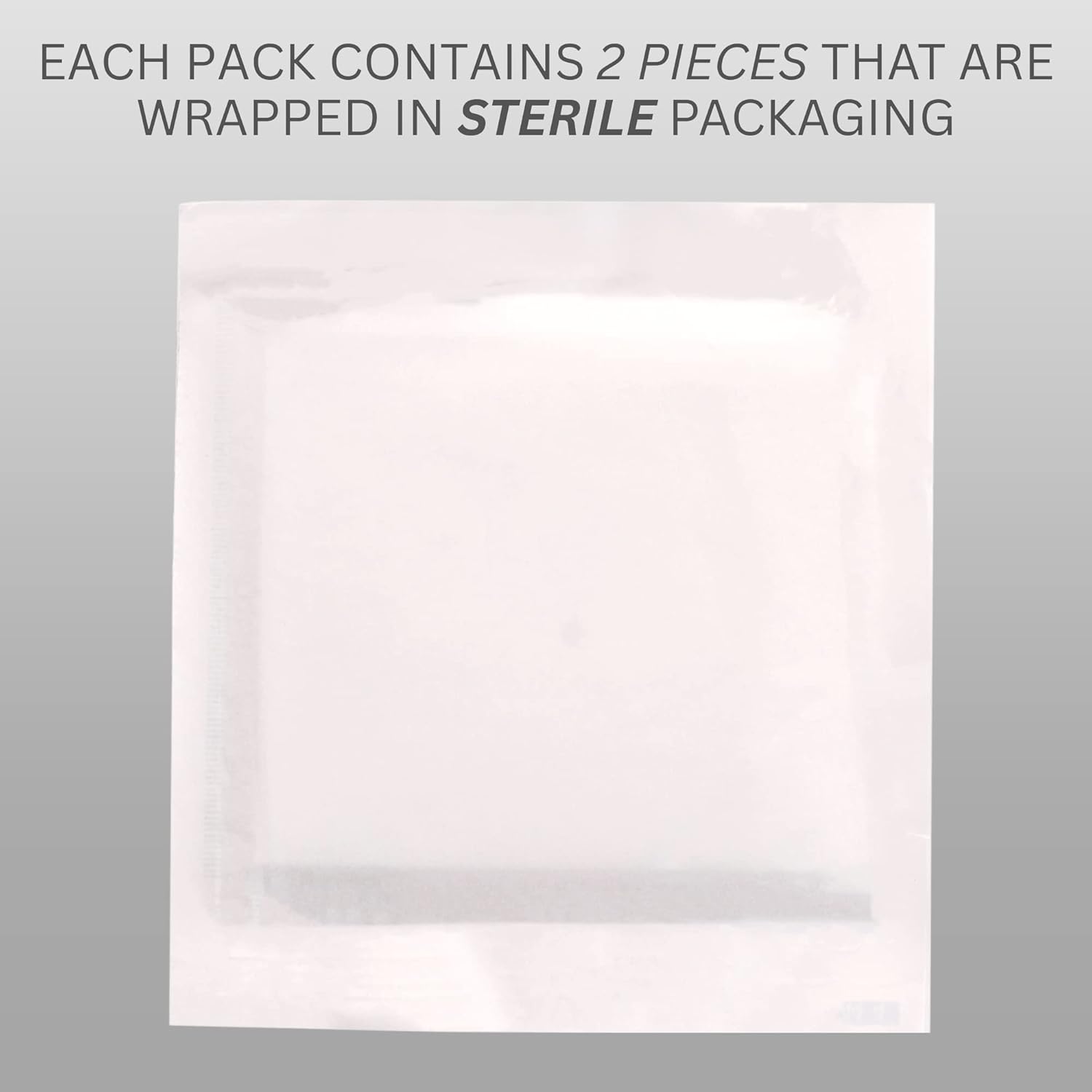 Gasa de esponja de drenaje dividido de 4 x 4 estériles de 6 capas paquete de 50 vendaje absorbente precortado de 4 x 4 pulgadas no tejido para