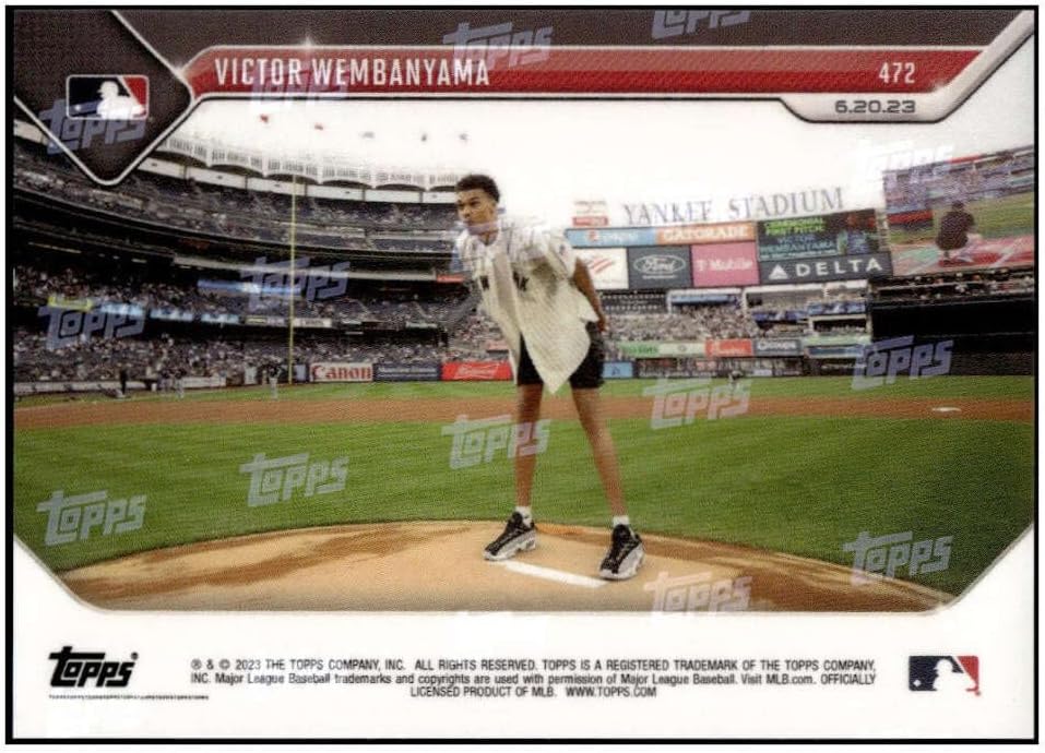 VICTOR WEMBANYAMA RC 2023 Topps NOW ROOKIE #472 Spurs NM+-MT+ NBA Basketball PR48654