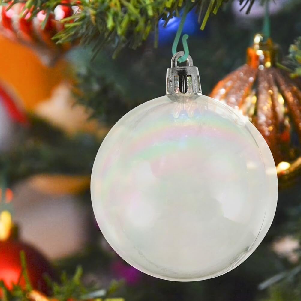 Yardwe 12pcs Navidad utenciles pastel colorido colgante decoraciones árbol de Navidad decoración Navidad bolas de Navidad suministros de Navidad