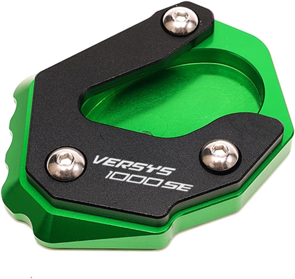 Aluminio CNC para Kawasaki VERSYS1000 SE Versys 1000 SE 2019-2022 Motocicleta CNC Pie lateral Soporte de extensión Placa de soporte (Color negro)