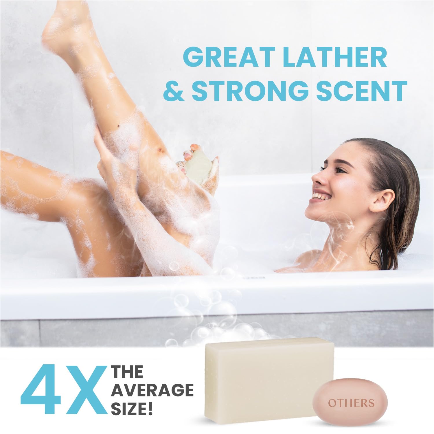 Body Restore Jabón de ácido kójico (menta 2 unidades), con vitamina C, E, manteca de karité, colágeno, ácido hialurónico, cúrcuma, retinol para