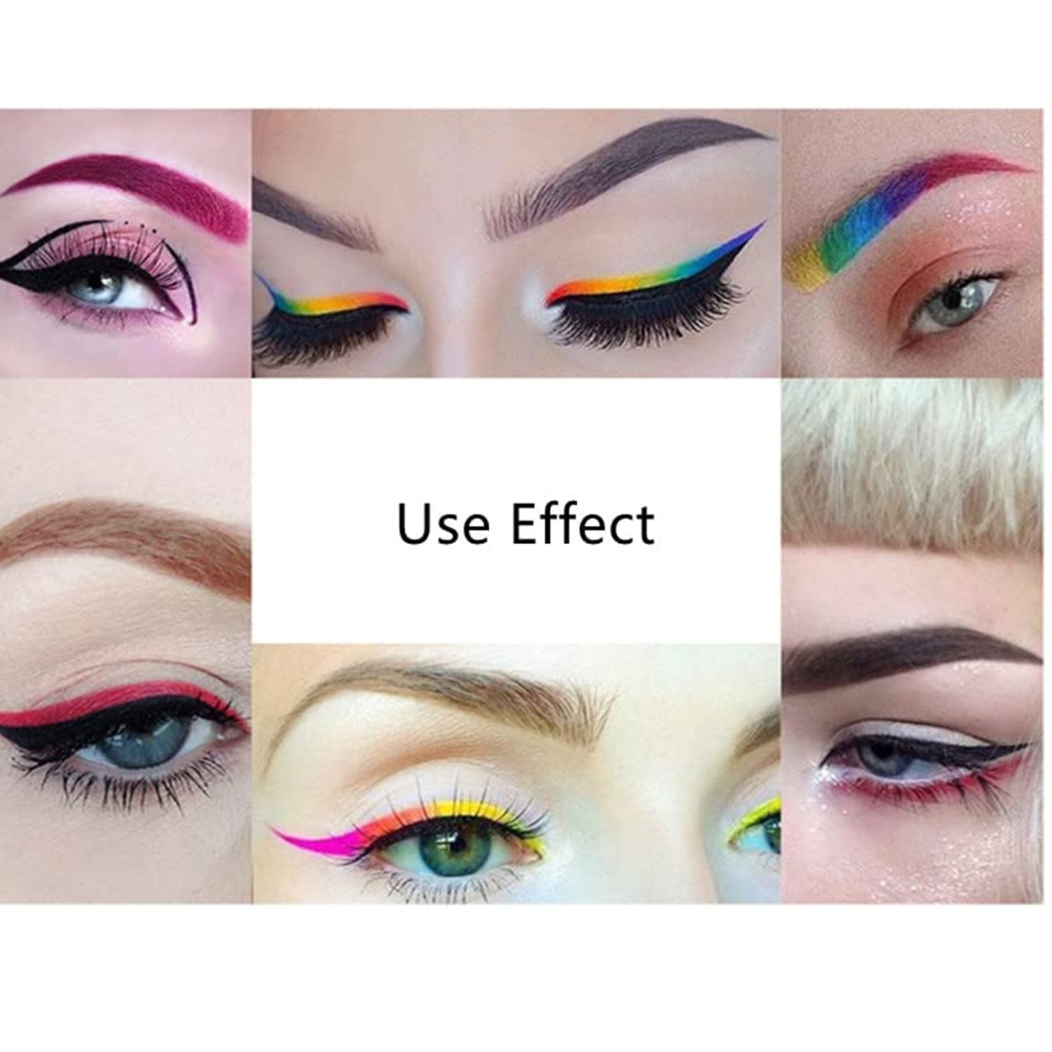 MAEPEOR Pomada de cejas de 12 colores, pigmentada completa, de larga duración, impermeable, para rellenar y dar forma a las cejas tintadas, con