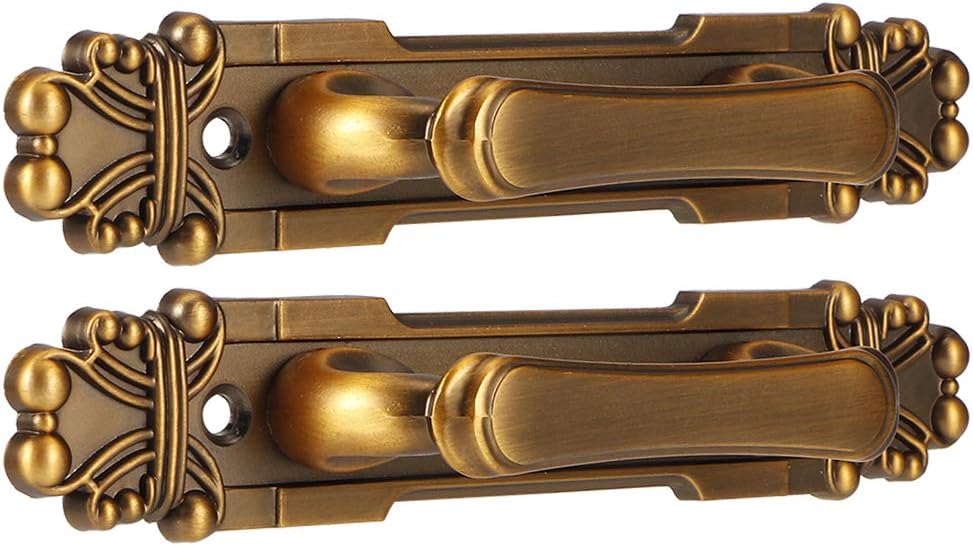 TOPINCN 2 unidsset manija de puerta aleación de zinc estilo europeo antiguo tirador de puerta manija gabinete hardware accesorio