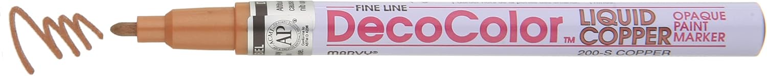 Conjunto marcadores de punta fina Uchida 6 unidades Decocolor