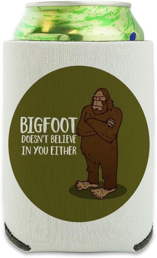 Bigfoot doesn ‘t Believe en usted puede CoolerBebida Sleeve Hugger plegable InsulatorAislamiento Beverage Holder