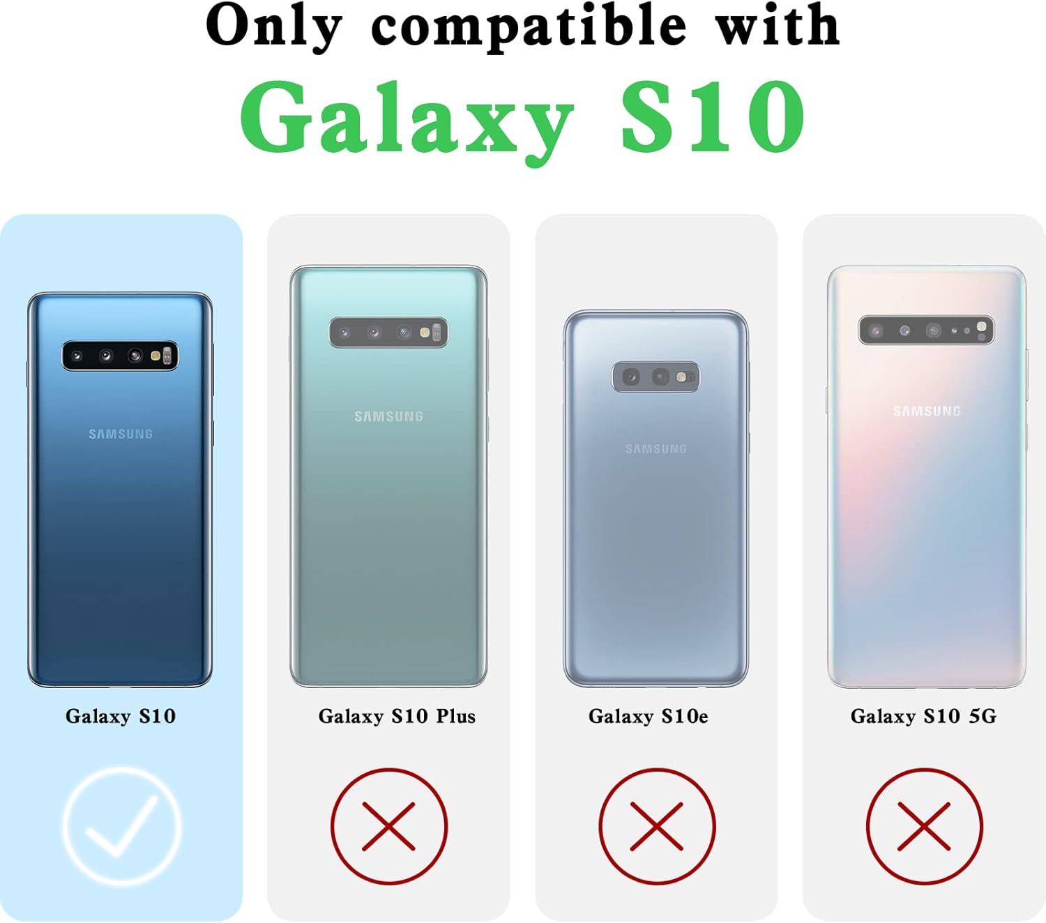 Funda para Samsung Galaxy S10, Galaxy S10 para mujer, galvanoplastia, de lujo, estética, moderna, bonita, de cámara completa, protección de TPU