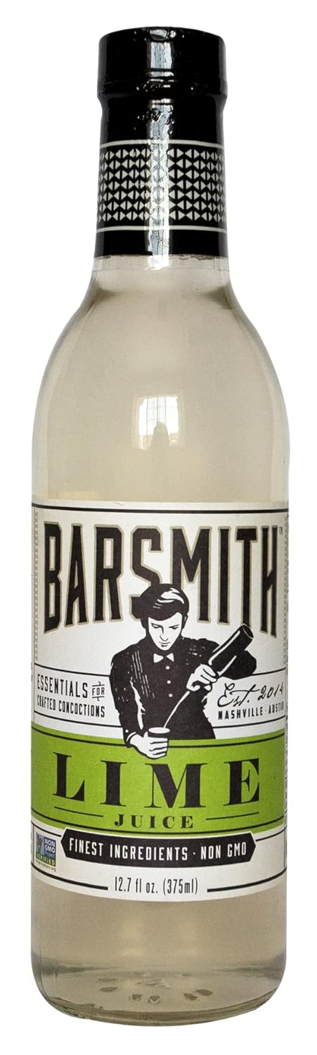 Barsmith Bar Essentials – Jugo de lima endulzado, sabor a lima para el Gimlet perfecto, botella de 12.7 onzas, paquete de 3