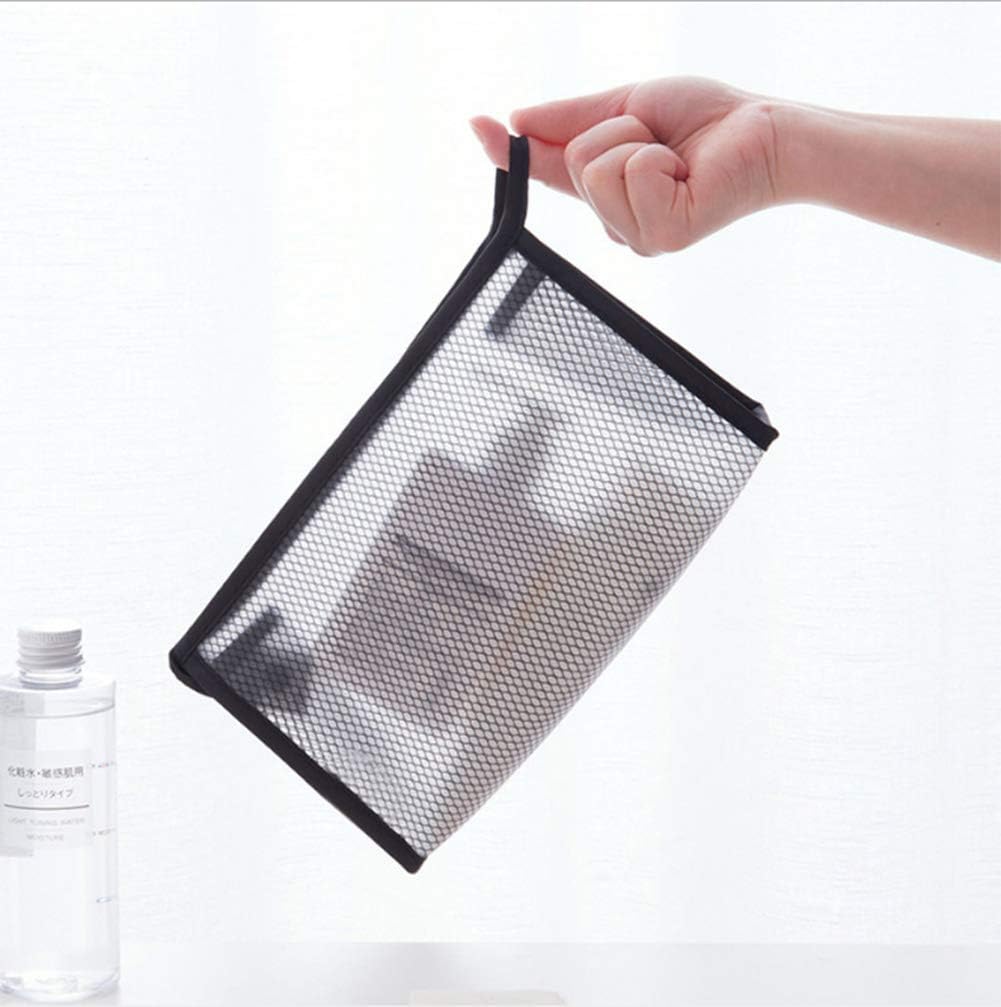 AKOAK Bolsa de maquillaje de viaje de 2 piezas, bolsa de almacenamiento portátil de EVA para necesidades diarias, impermeable, organizador de