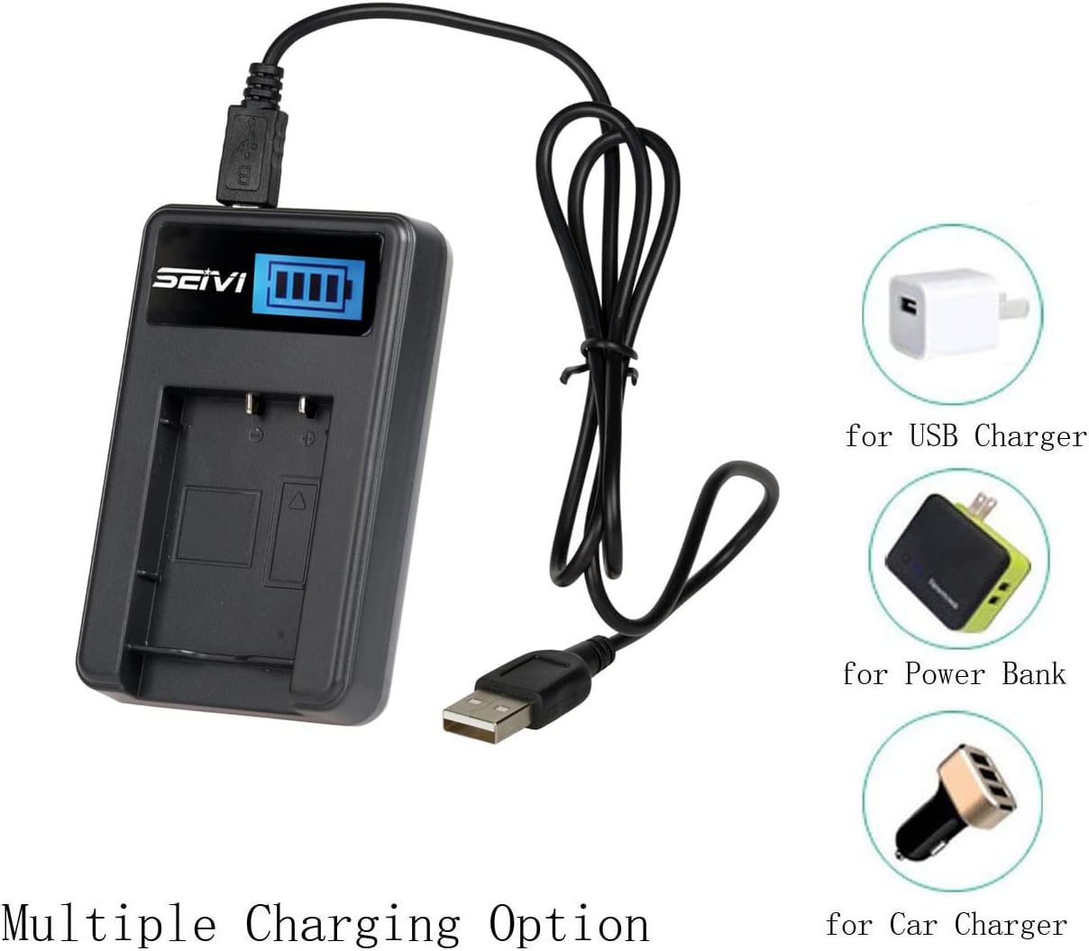 Cargador de batería para Panasonic DMW-BLA13, DMW-BLA13E, DMW-BLA13PP