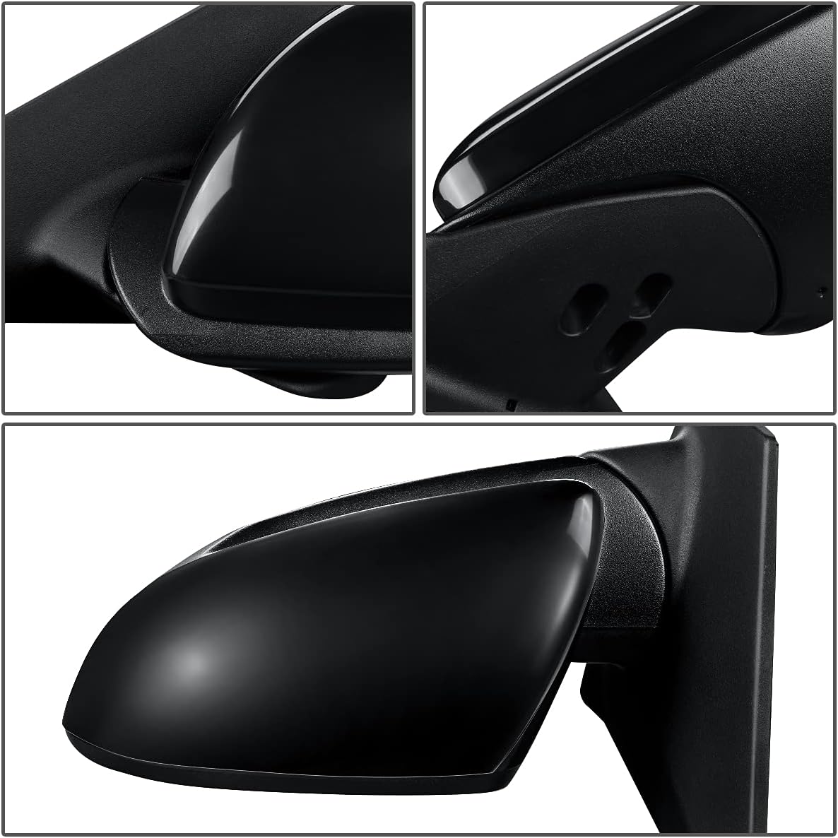DNA Motoring OEM-MR-KI1320218 – Espejo retrovisor de puerta lateral del conductor con ajuste eléctrico calefactable compatible con Rio 2018-2020