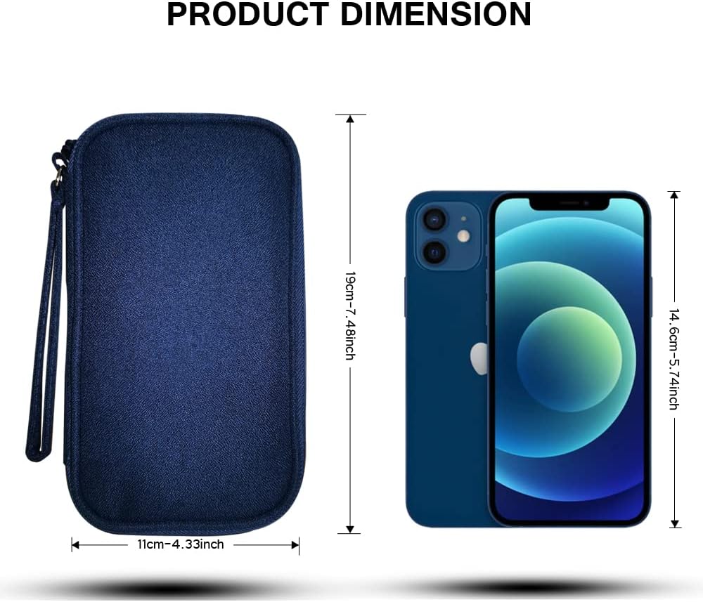DUMEALAGR Organizador de electrónica, bolsa organizadora de cables, estuche organizador de viaje a prueba de golpes, funda de transporte para
