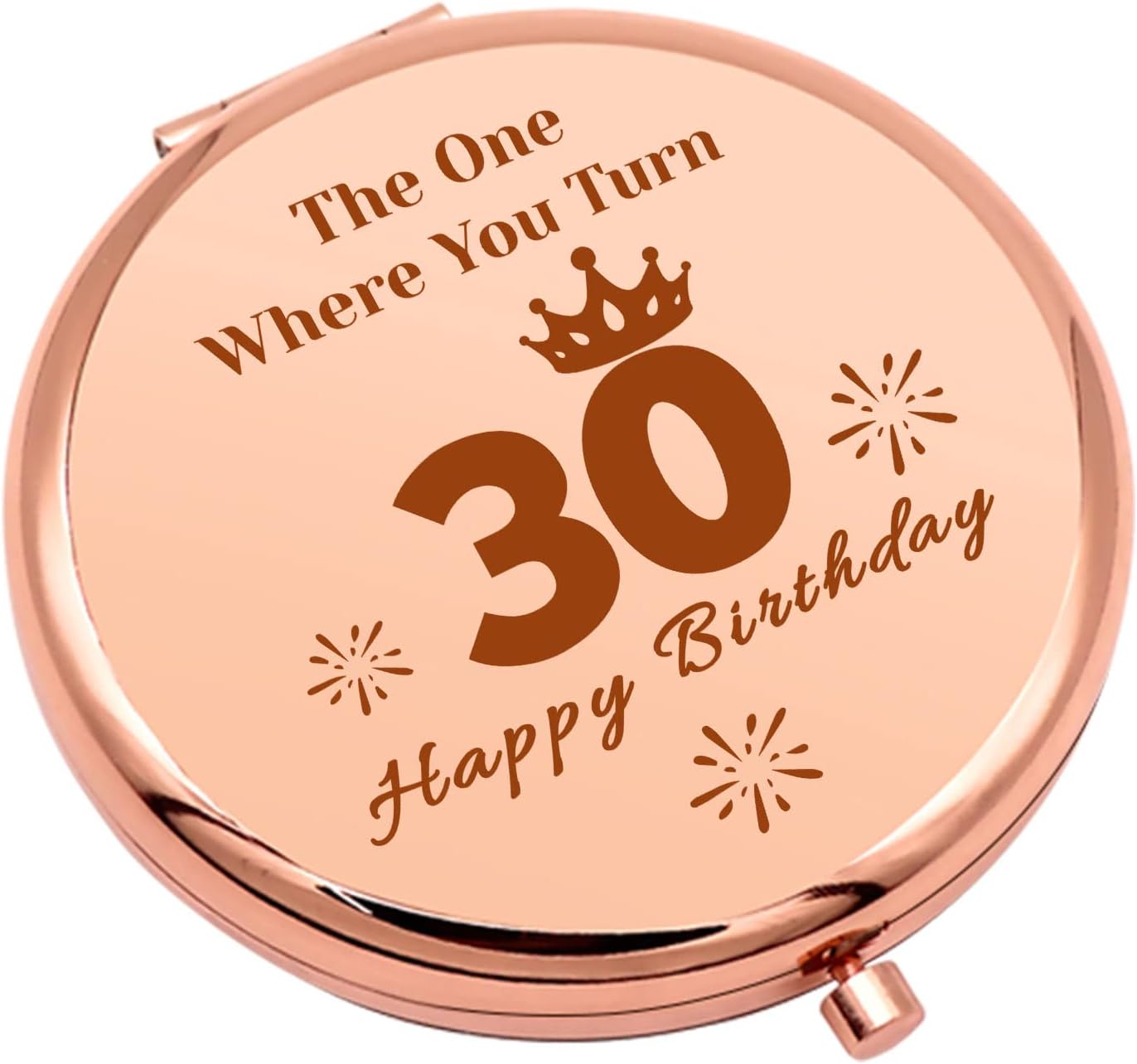 Regalos de cumpleaños 30 para mujeres, espejo de maquillaje compacto para hija, hermana, mejor amiga, divertidos regalos de cumpleaños de 30 años