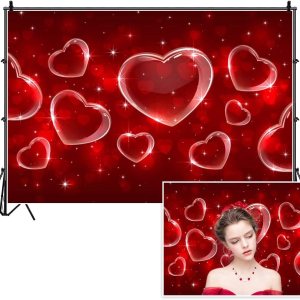 Yeele Fondo de fotografía de 10 x 8 pies, corazón rojo de principios de la década de 2000, estrellas de los años 90, fotos de la vieja escuela, Yeele Fondo de fotografía de 10 x 8 pies, corazón rojo de principios de la década de 2000, estrellas de los años 90, fotos de la vieja escuela,
