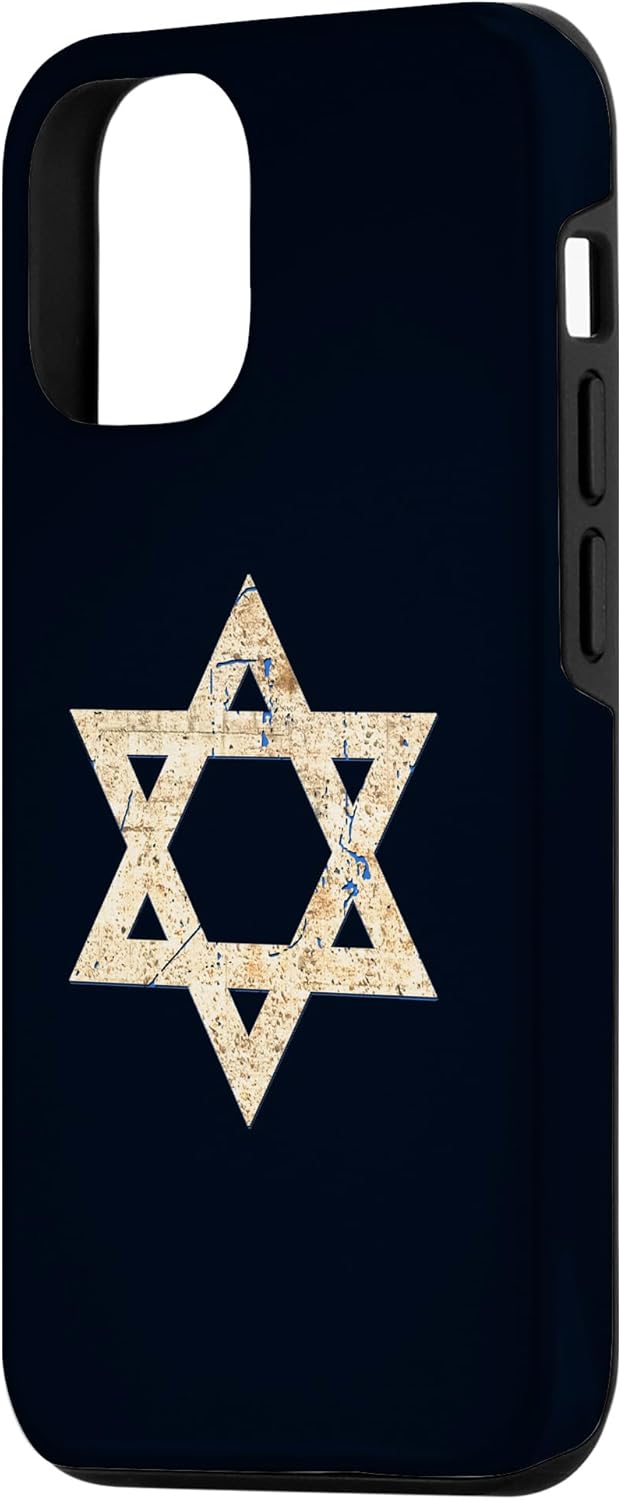 iPhone 1212 Pro Star of David,Estuche de regalo patriótico israelí