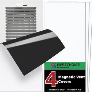 Paquete de 4 cubiertas magnéticas de ventilación, cubiertas de ventilación fuertes de 8 x 15.5 pulgadas, cubierta de ventilación magnética de alta Paquete de 4 cubiertas magnéticas de ventilación, cubiertas de ventilación fuertes de 8 x 15.5 pulgadas, cubierta de ventilación magnética de alta