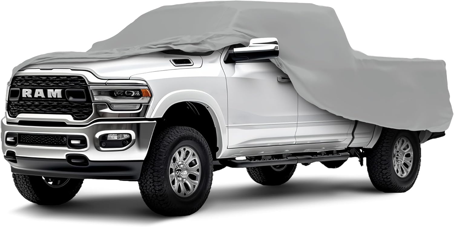 Cubierta resistente a la intemperie para camión compatible con Dodge Ram Regular Cab 6.25-6.5 pies y carcasa 1500 1994-2022  Exterior e interior,