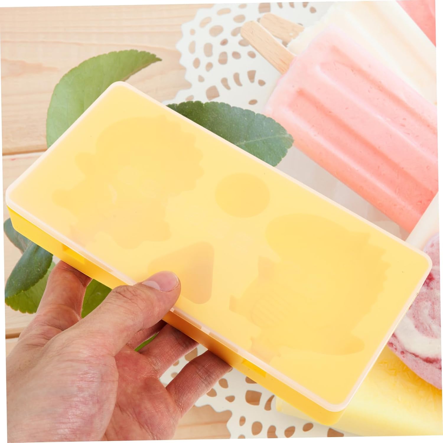 Abaodam 2 Sets Ice Cream Mold Small Popsicle Molds Food Molds Mini Popsicle Molds Popsicle Silicone Molds Mini Silicone Molds Heart Silicone Mold