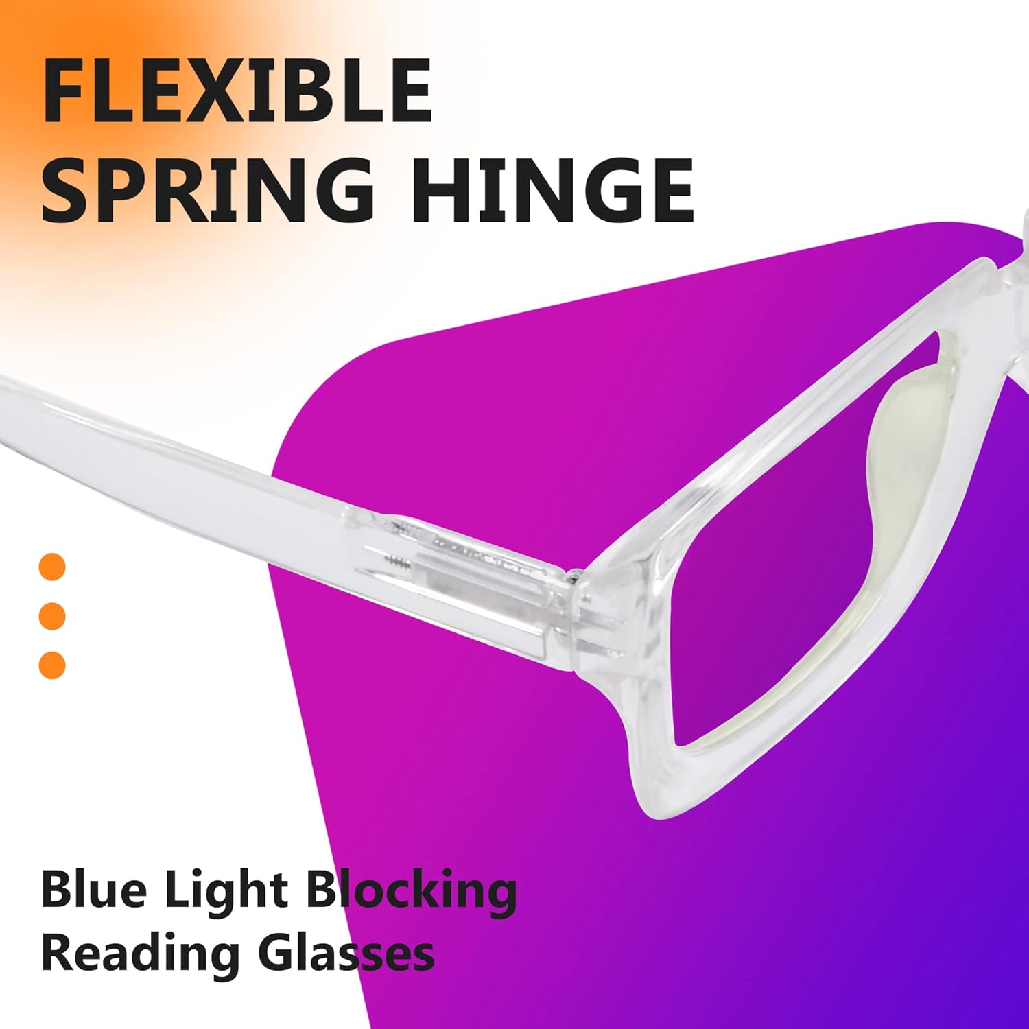 Eyekepper Gafas de computadora – Gafas con filtro de luz azul para mujer – Gafas cuadradas de gran tamaño con protección UV420 – Transparente