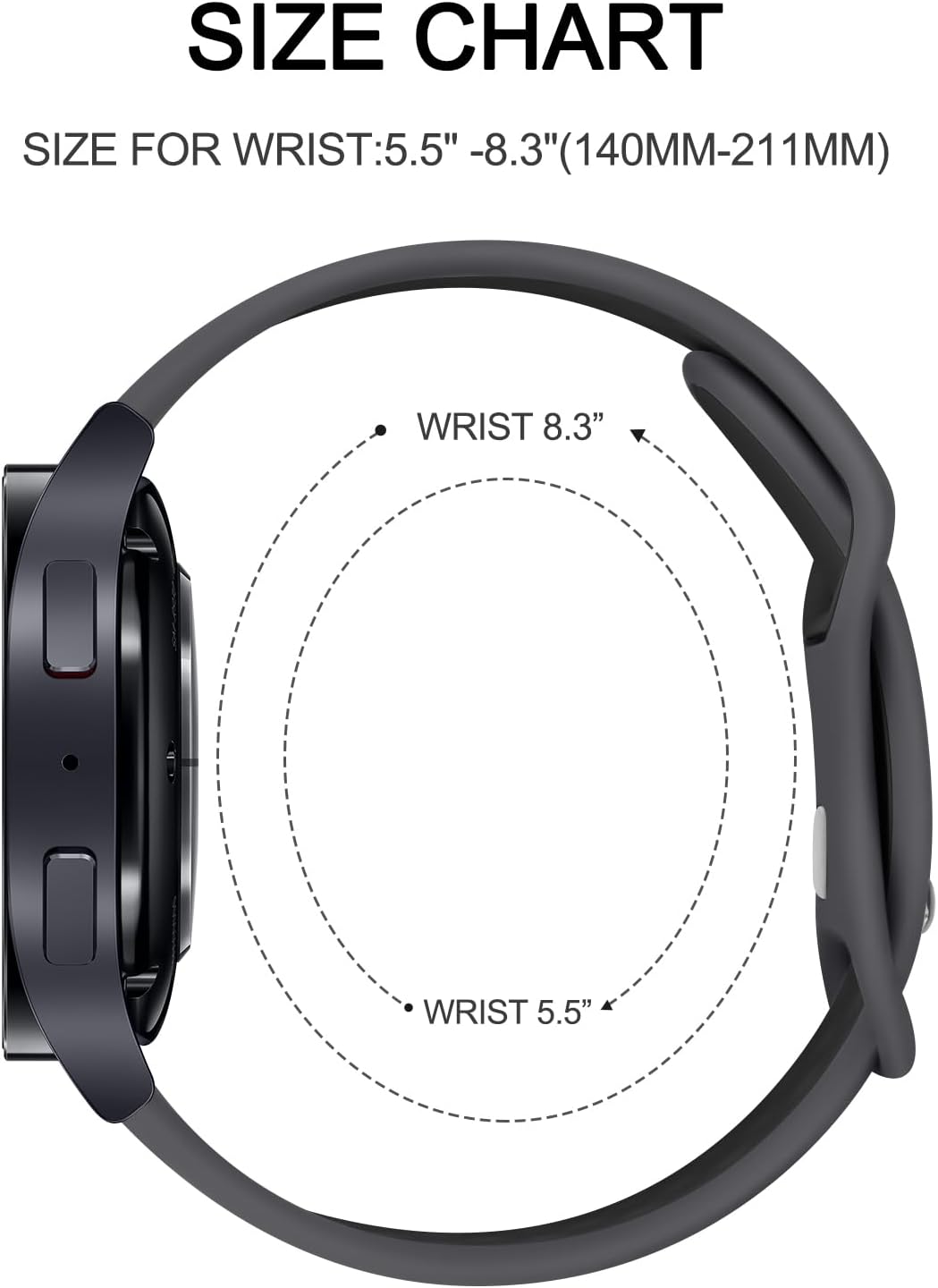 Meliya Correa de silicona de repuesto para Gizmo Watch 3 2 1 bandasGabb Watch 2 1 bandas para niños, 0.787 pulgadas, transpirable, impermeable,