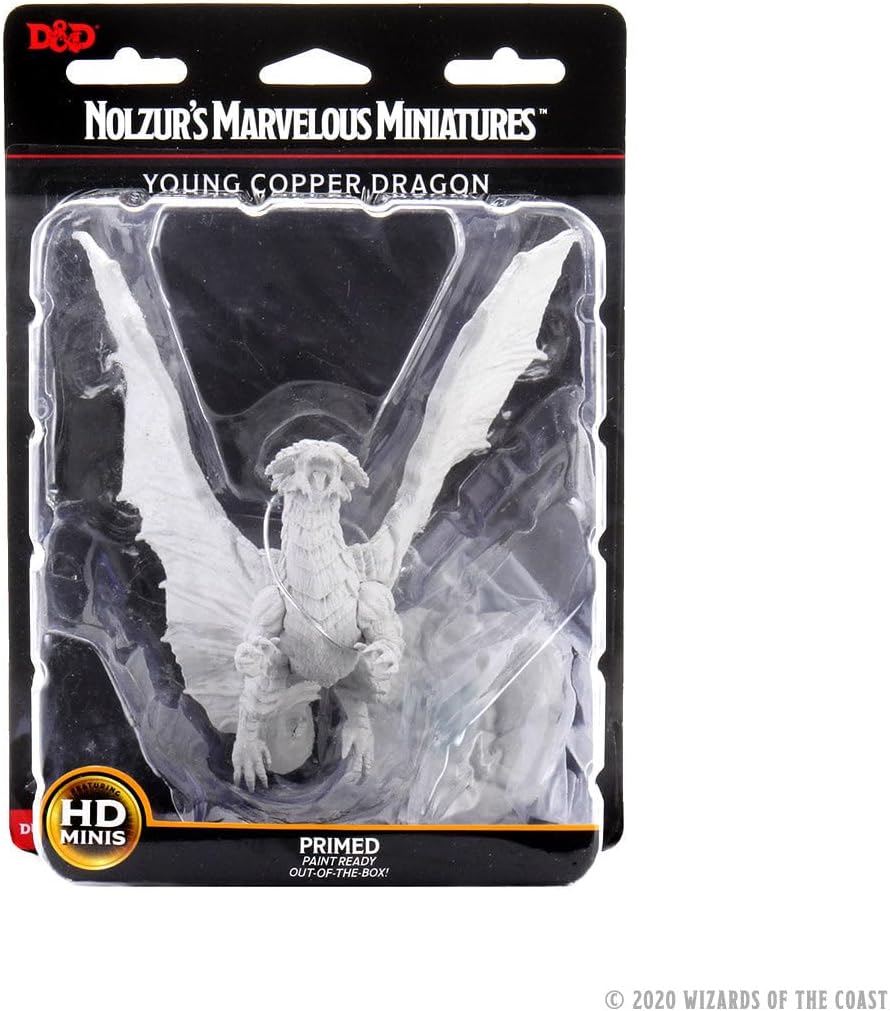 Las maravillosas miniaturas de D&D Nolzur Joven dragón de cobre