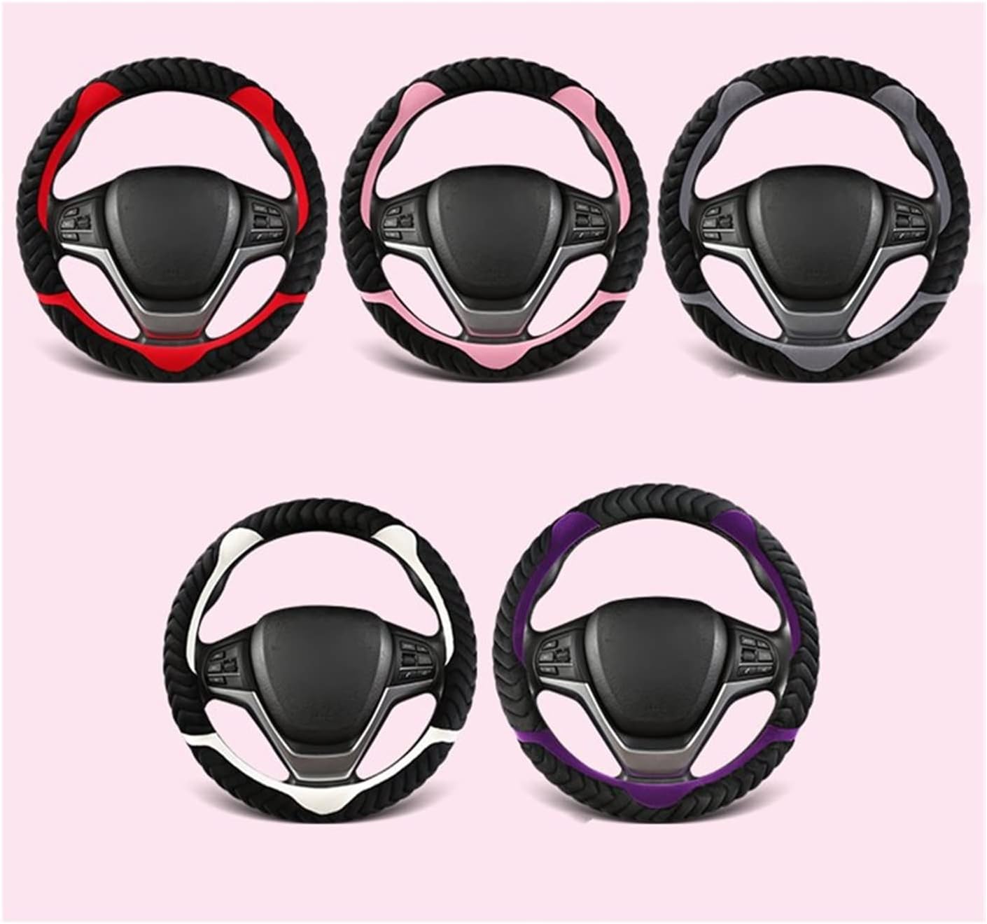 Fundas protectoras para volante de automóvil, fundas protectoras para Dacia para Sandero para Stepway para Crossover para Sandero, cubierta de