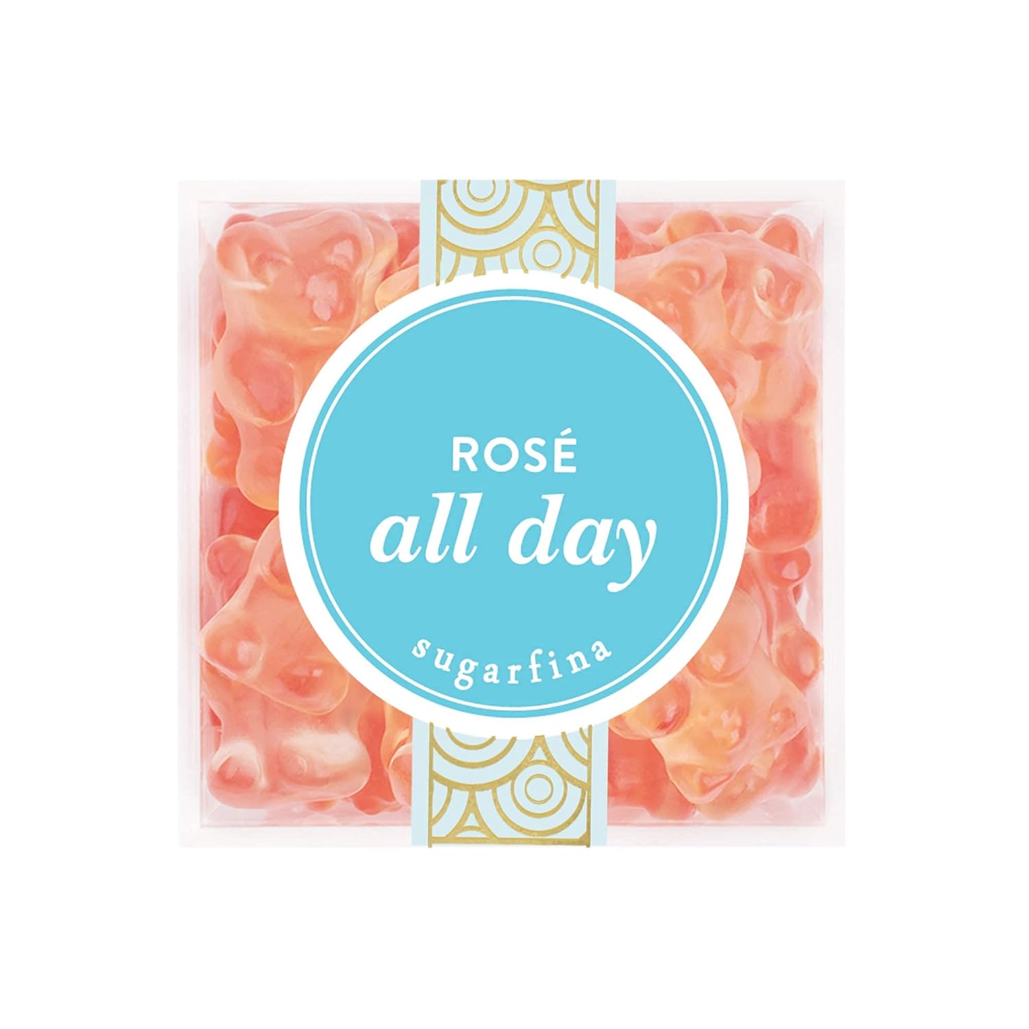 Sugarfina Rose All Day Bears – Gomitas de oso pequeño cubo de caramelo, 3.8 onzas, 1 unidad