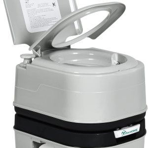 YITAHOME Inodoro portátil para camping Porta con colección de papel y detergente, 6.34 galones, inodoro para interiores y exteriores con bomba de YITAHOME Inodoro portátil para camping Porta con colección de papel y detergente, 6.34 galones, inodoro para interiores y exteriores con bomba de