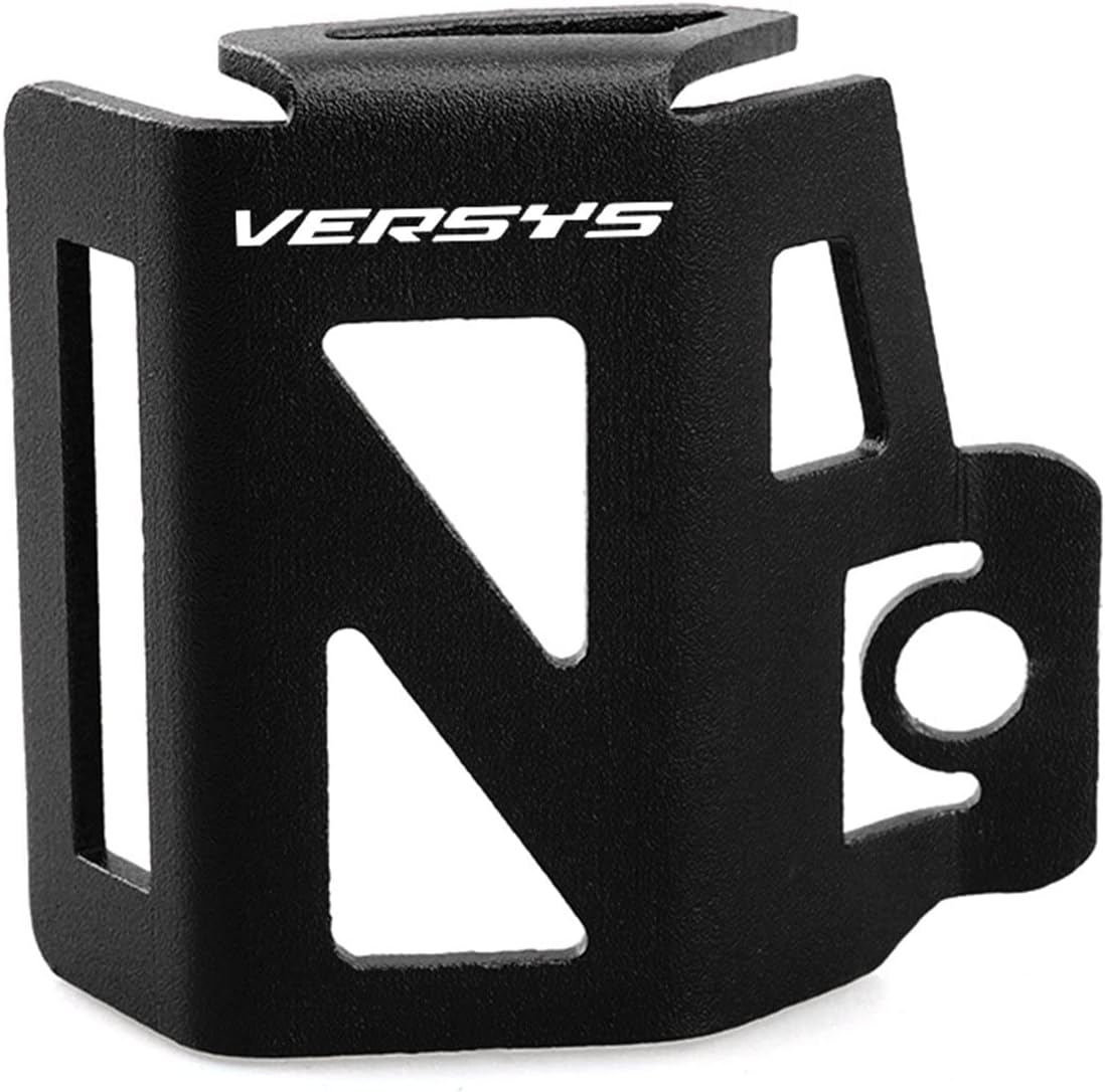 Protector de aluminio CNC para depósito de líquido trasero de motocicleta para Kawasaki versys x300 300 VERSYS300 VERSYS-X (color negro)